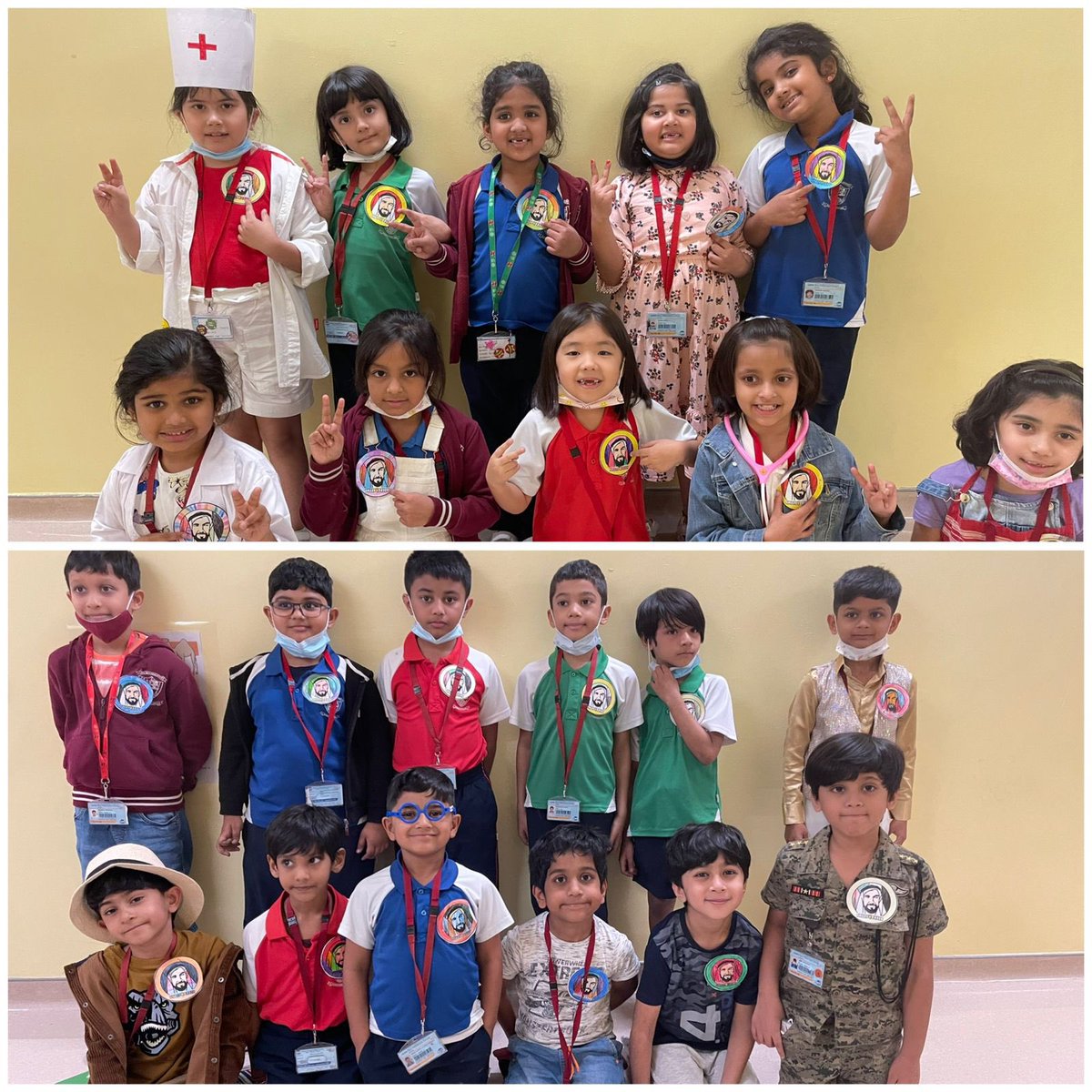 Smiles for Zayed… Students of Grade 1C marking the event by creating a smile of their own <a href="/Susanna_Porob/">Susanna Porob</a> <a href="/PayalMi43277867/">Payal Mittal</a> <a href="/NMSLowerPrimary/">Gen_Alpha@NMS</a>