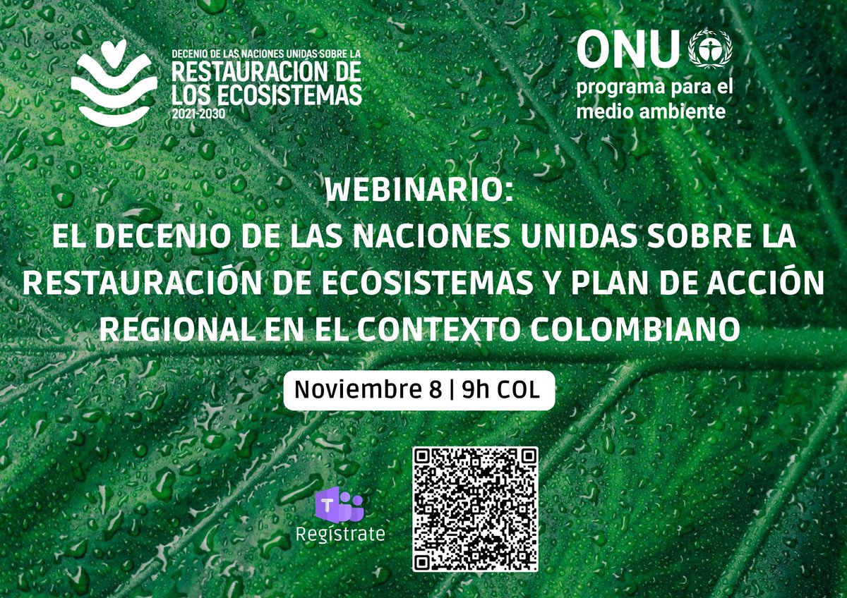 ProCoReef's tweet image. únete a la #GeneraciónRestauración Inscripciones  bit.ly/3Nujv19

Nuestra CEO estará como panelista hablando sobre los productos y servicios a través de los cuales personas y empresas pueden contribuir con la restauración de #corales #SBN #Restauración #Biodiversidad