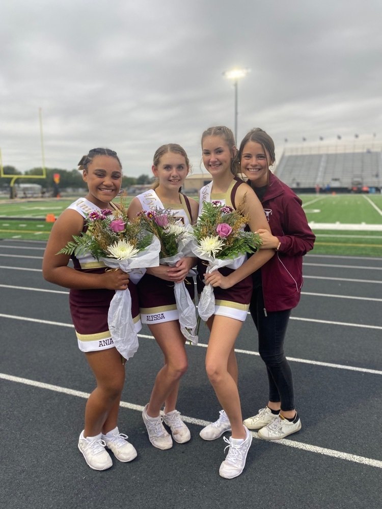 TISDLonghorns's tweet photo. Last night, our 8th grade cheerleaders cheered for the last time as cheerleaders at TMS. They were celebrated and commended for doing such a great job all season. Coach Ellis, thank you for all of your hard work and dedication with these young ladies. https://t.co/LCZN3F91qY