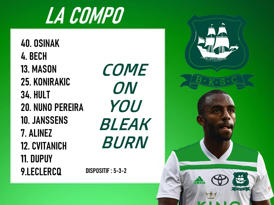 BleakburnSc's tweet photo. LA COMPO POUR CE SOIR ! ⚔️

COME ON YOU BLEAKBURN 🟢⚪️ https://t.co/owCv4kwjmQ