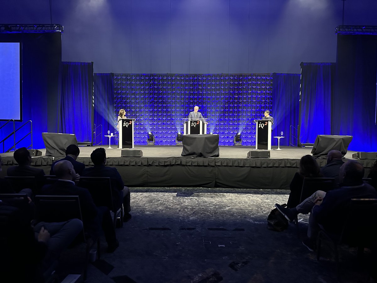 OpentoDebateOrg's tweet photo. Globalization debate happening now at the #YPOEDGE convention. #IQ2US debater @paragkhanna is arguing no and @RanaForoohar is arguing yes to the question: Has Globalization Backfired? @JohnDonvan moderates. @YPO 

Where do you stand? #Vote here: https://t.co/2yRux7w6BU https://t.co/wOLjKY7YAt