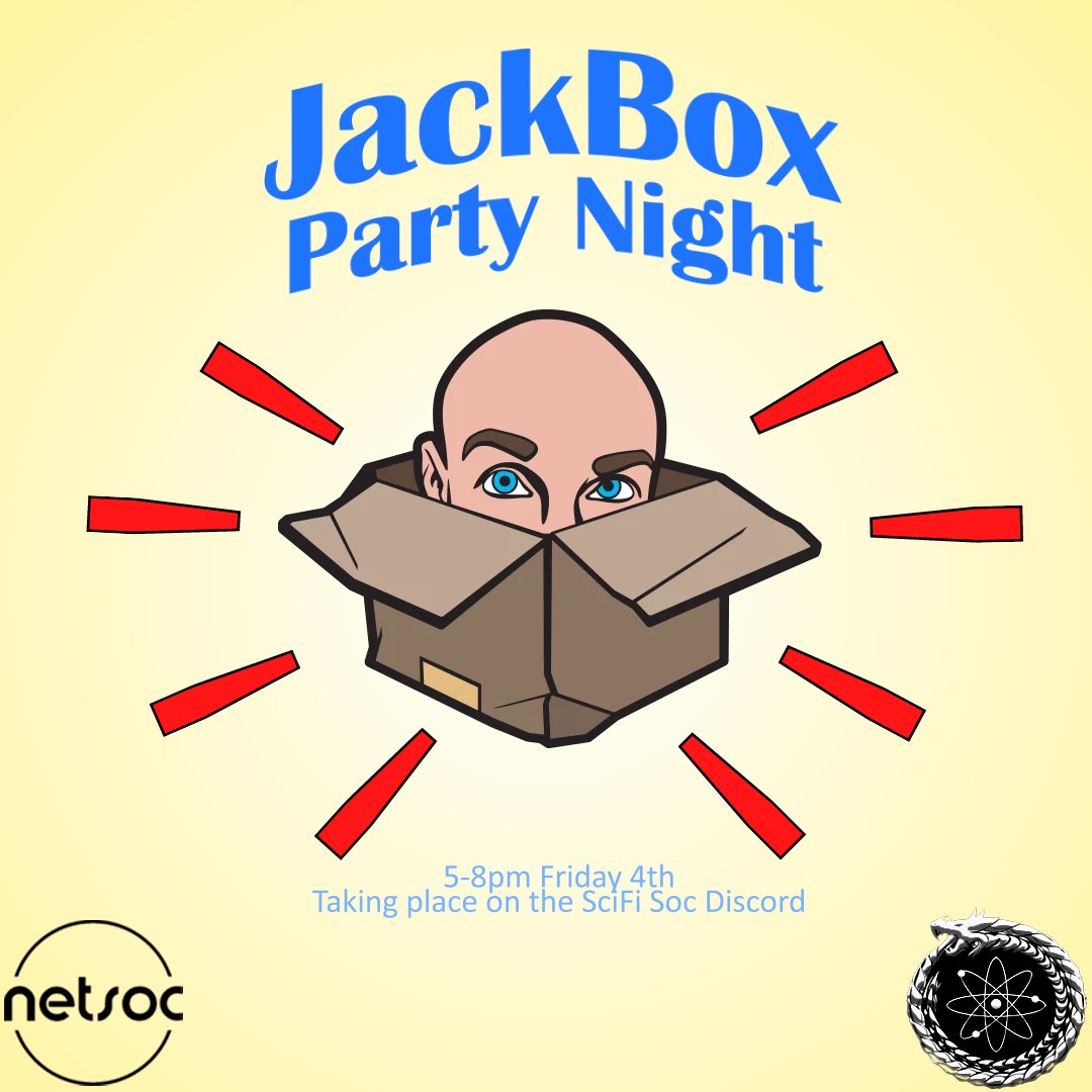 UCDNetsoc's tweet image. Games Night with Sci-Fi Soc over on their discord, tomorrow at 5👾

Sci-Fi Soc Discord⬇️
discord.com/invite/p3bn5hn…