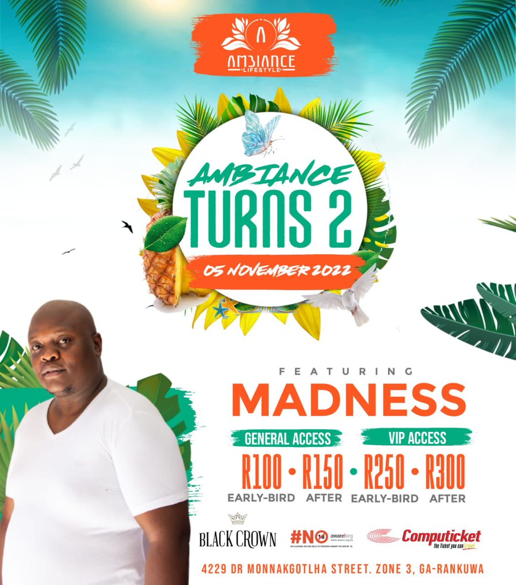 tsakihyp's tweet photo. Just let everyone know you'll be extremely busy this weekend, and let's meet up at the fantastic #AmbianceTurns2 event in Ga-Rankuwa, Zone 3. Syobona nabo Madness kutsi basiphatseleni 🥺🥺🥺🥺🥺 https://t.co/HCHWk02ntL