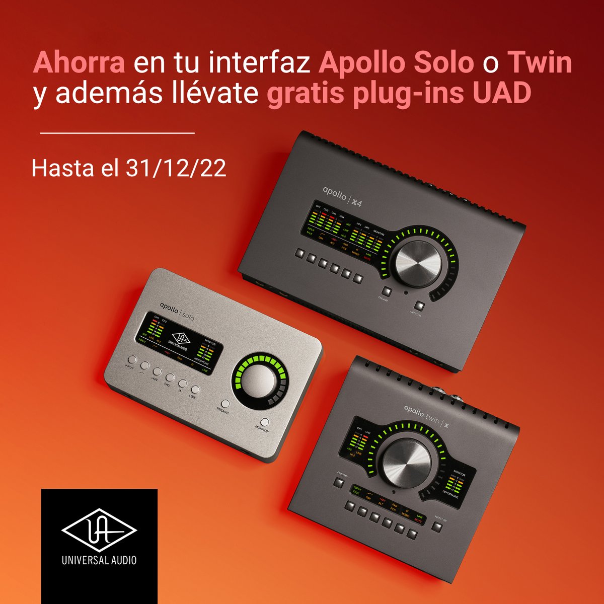 Cutoff Pro Audio (@cutoffproaudio) on Twitter photo ¡Te traemos nuevas promos de <a href="/UAudio/">Universal Audio</a> hasta final de año! Ahora tienes una increíble oportunidad de ahorrar y además llevarte una gran cantidad de plug-ins UAD.
🧐¿Cuál es la interfaz que más se ajusta a tus necesidades? 🗣Consúltanos y te ayudamos 😉 ¡Te traemos nuevas promos de <a href="/UAudio/">Universal Audio</a> hasta final de año! Ahora tienes una increíble oportunidad de ahorrar y además llevarte una gran cantidad de plug-ins UAD.
🧐¿Cuál es la interfaz que más se ajusta a tus necesidades? 🗣Consúltanos y te ayudamos 😉