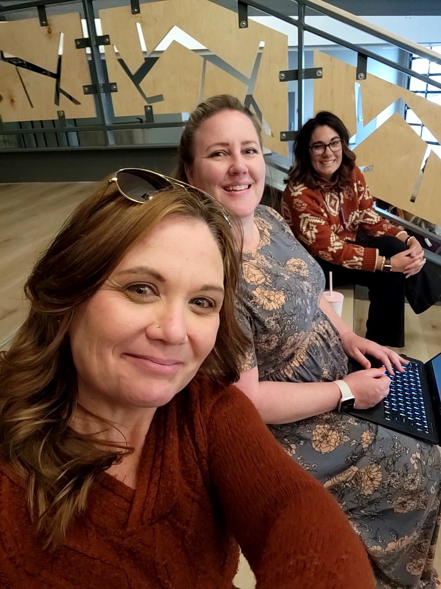 FinanceDv's tweet photo. @DVUSD Finance hanging out on the #learningstairs during admin PD in the Innovation Center today!  This amazing space was remodeled with #voterapproved #bond funds for our @AspireDvusd online K-12 school &amp; gave new life to old space. https://t.co/Eabu6kgUUR