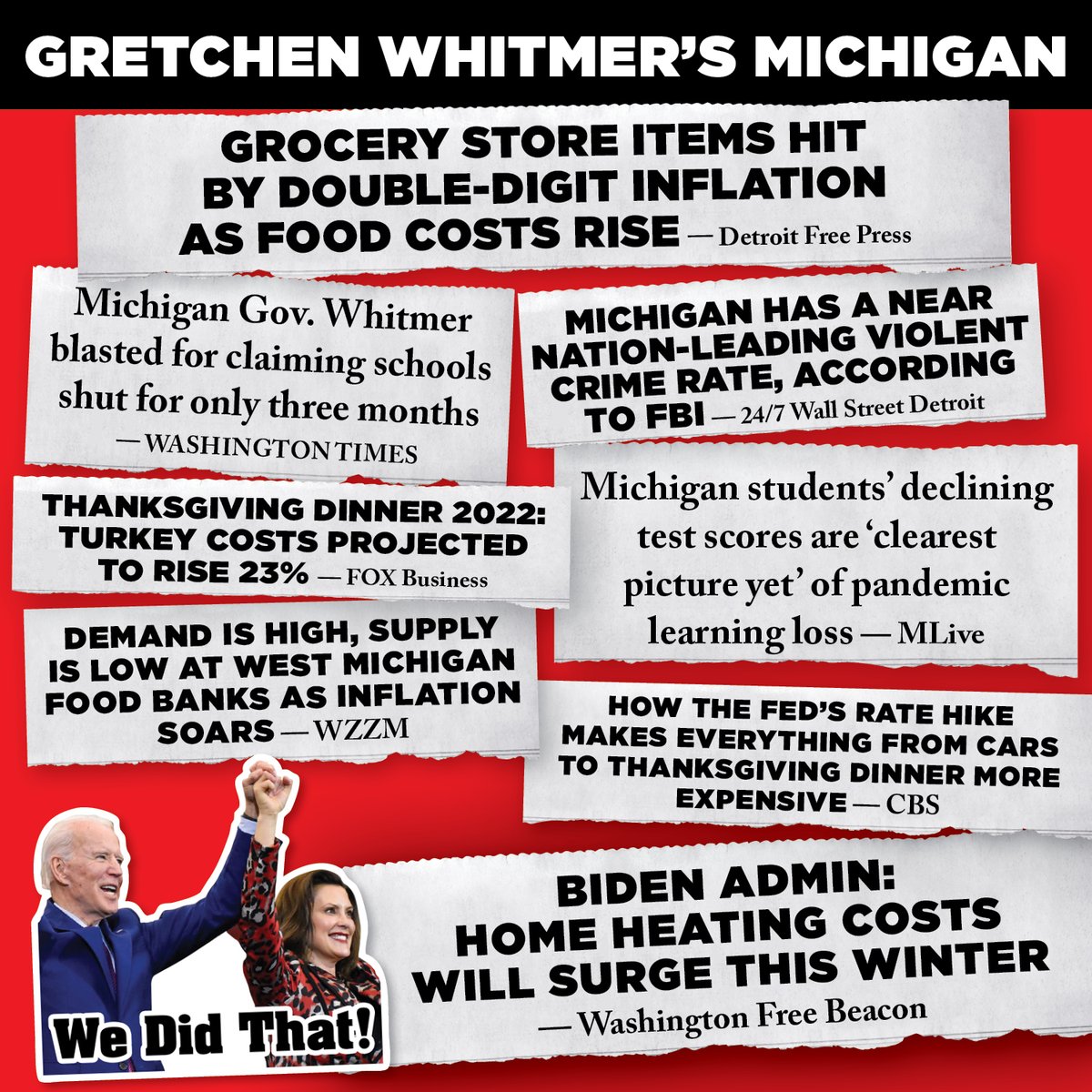 Biden and Whitmer promised a 'return to normalcy.' Unfortunately, it's headlines like this that have become the norm.