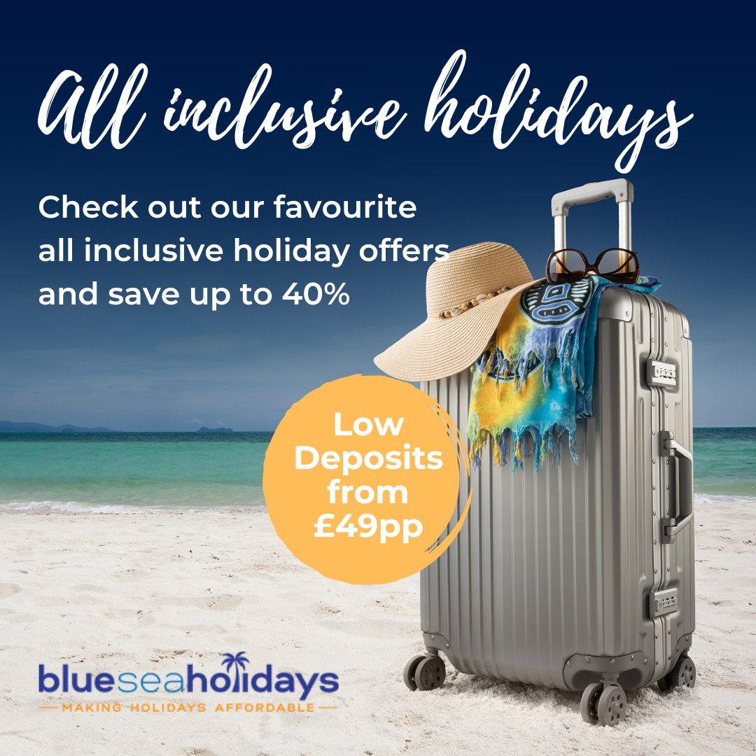 🏝 Check out our favourite all inclusive holiday offers. Book today from only £49pp and save up to 40%!! 😍
#blueseaholidays #allinclusive #holidays #beachholidays #familyfriendly #luxuryholidays #lowdeposits #wintersun