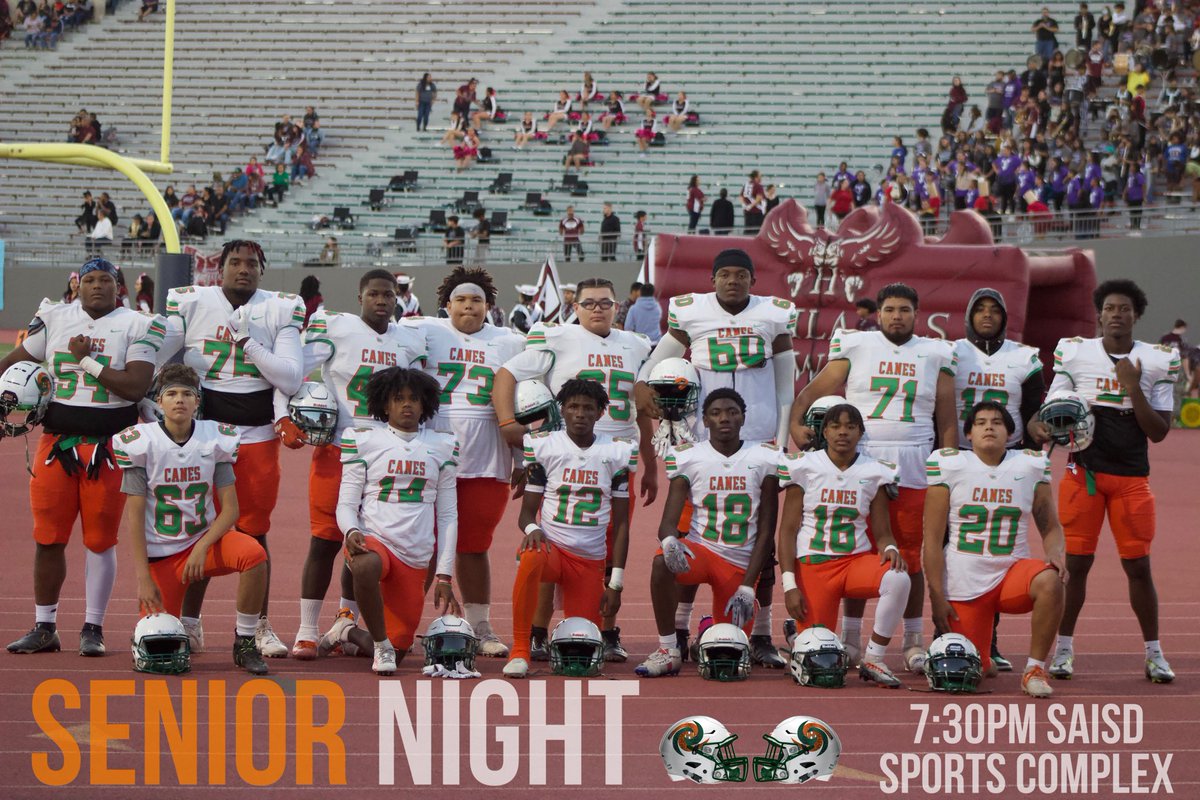 SAHoustonFB's tweet photo. Senior Night at the SAISD Sports Complex m‼️🌊 Thank You 2023 #HardWorkWork 

https://t.co/7mRl3vuSaR https://t.co/iYdrv6Amq9