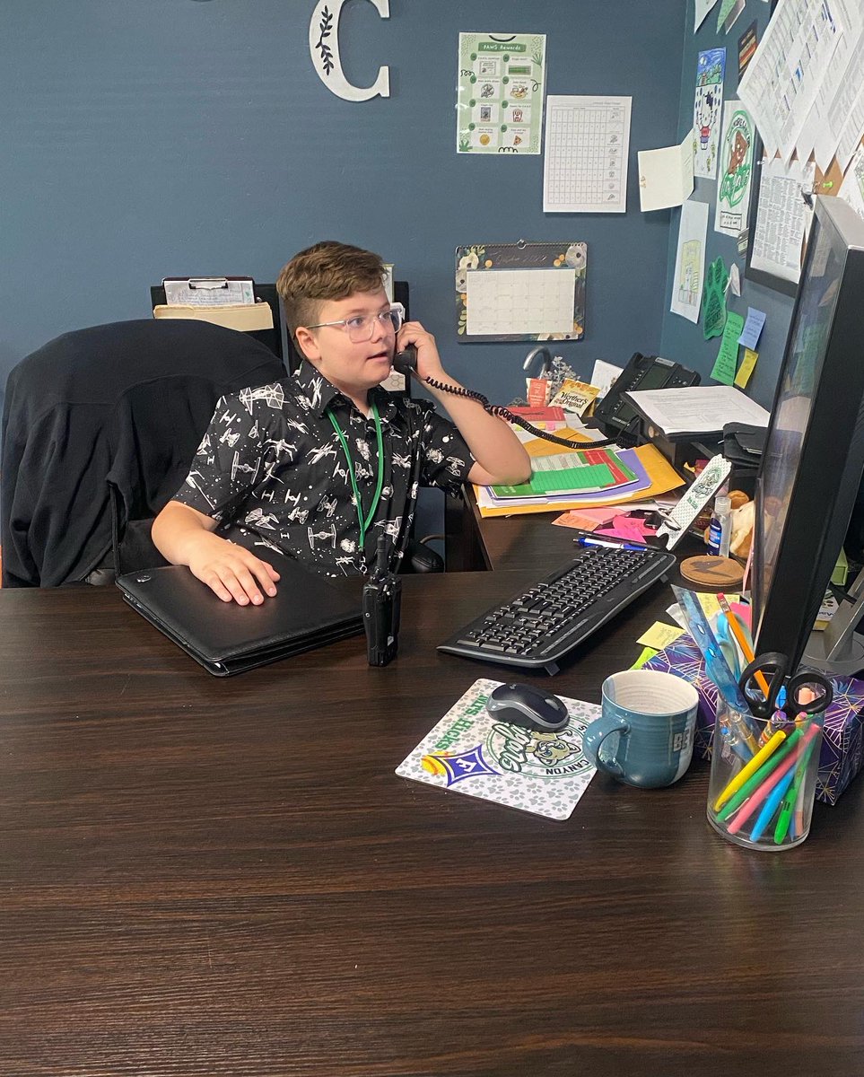 Congratulations to Mr. Ethan Curry (5th Grade) who did an excellent job in his role as Principal for the Day yesterday!