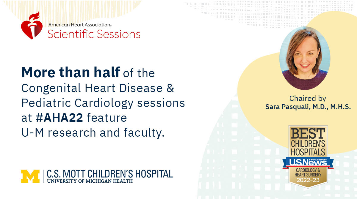 Mott Children's MD (@mottdocs) on Twitter photo The @mottchildren Congenital Heart Center (#MottCHC) is proud to be part of the #CHD and #PedsCards sessions at #AHA22 (chaired by <a href="/skpasquali/">Sara Pasquali</a>) with the latest advancements in #pediatric #cardiovascular #research & treatment. Learn more at michmed.org/q3AYP The @mottchildren Congenital Heart Center (#MottCHC) is proud to be part of the #CHD and #PedsCards sessions at #AHA22 (chaired by <a href="/skpasquali/">Sara Pasquali</a>) with the latest advancements in #pediatric #cardiovascular #research & treatment. Learn more at michmed.org/q3AYP