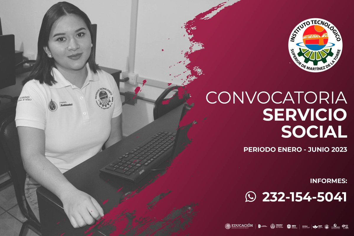 Tec_Martinez's tweet photo. Conoce nuestra convocatoria para realizar tu Servicio Social.
Solo ve al siguiente link 👇
https://t.co/eLFB7iU5TV https://t.co/0DivJp1w6y
