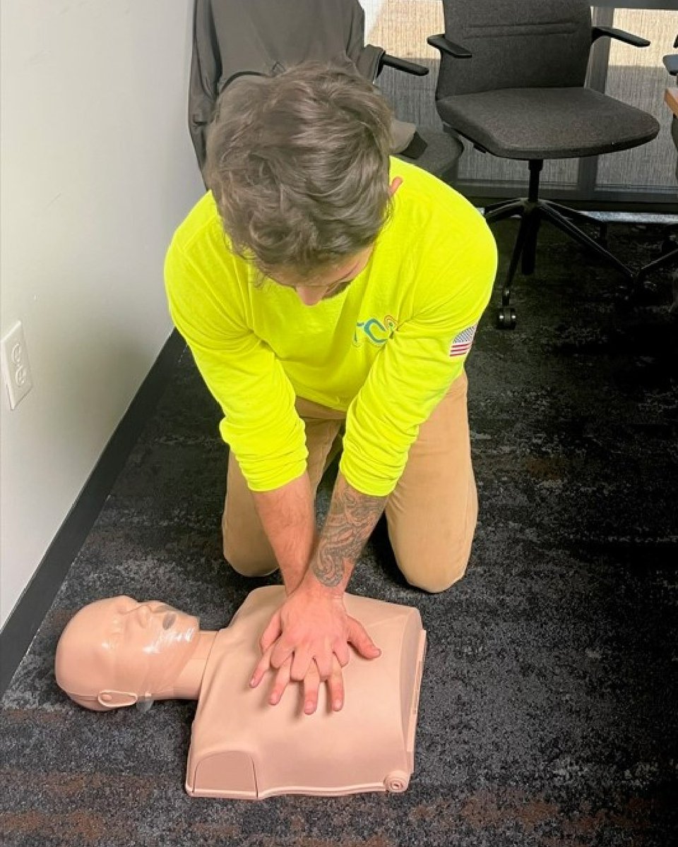 Safety is our #1 priority. That’s why we require all TCI field personnel to be CPR trained. Last month at our HQ we conducted an in-person course to prepare us for any tough situations that may arise. #exceptionalnoexceptions #keepingyouconnected #wirelessconstruction