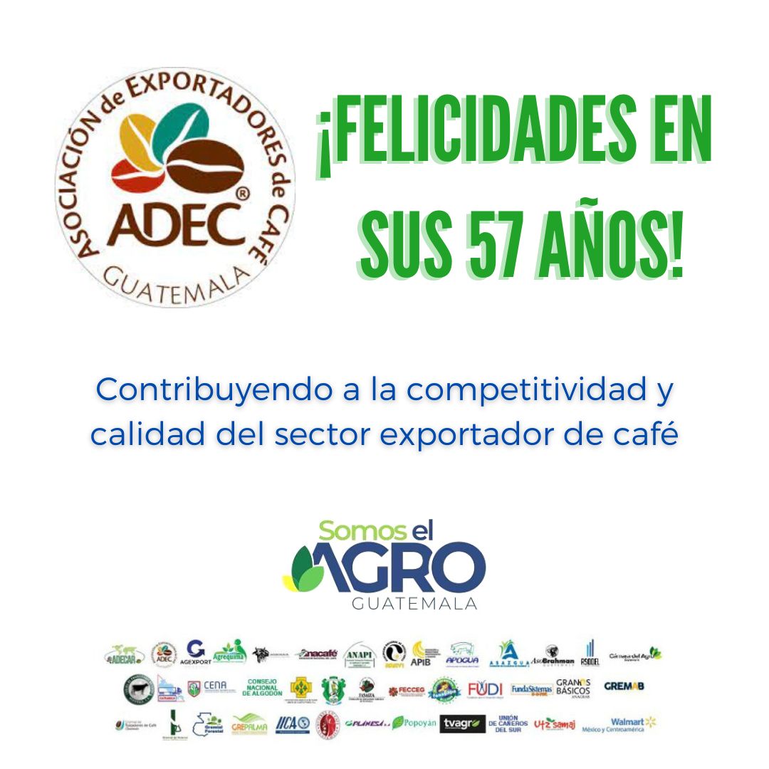 somos_agro's tweet photo. #SomosElAgro felicita a @AdecInformacion por su 57 aniversario, contribuyendo a la competitividad y calidad del sector exportador de café. https://t.co/ZT2ccf1jUO