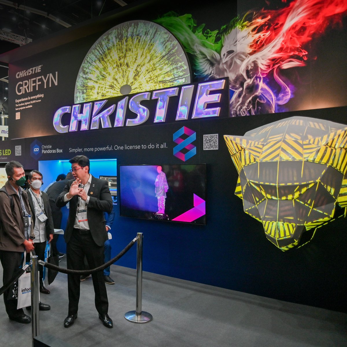 Christie_ProAV's tweet image. At #InfoCommSEA we&apos;re giving visitors a look at how the content is managed across our displays. Pandoras Box Software provides processing control and perfectly synchronizes content. Learn about this cost-effective, high-performance software: bit.ly/ICS-PBox #AVTweeps