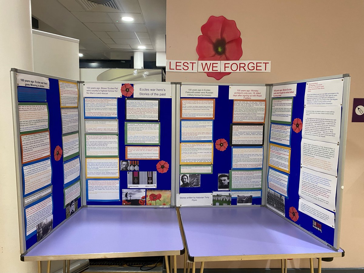 Our amazing display created by <a href="/LizPerrin2/">Liz Perrin</a> all ready for Remembrance Day at Eccles Gateway! 🪖

#LestWeForget #EcclesGateway #RemembranceDay 

<a href="/NicolaMather7/">Nicola Mather</a> <a href="/ShazYousaf1/">Shaz Yousaf</a>