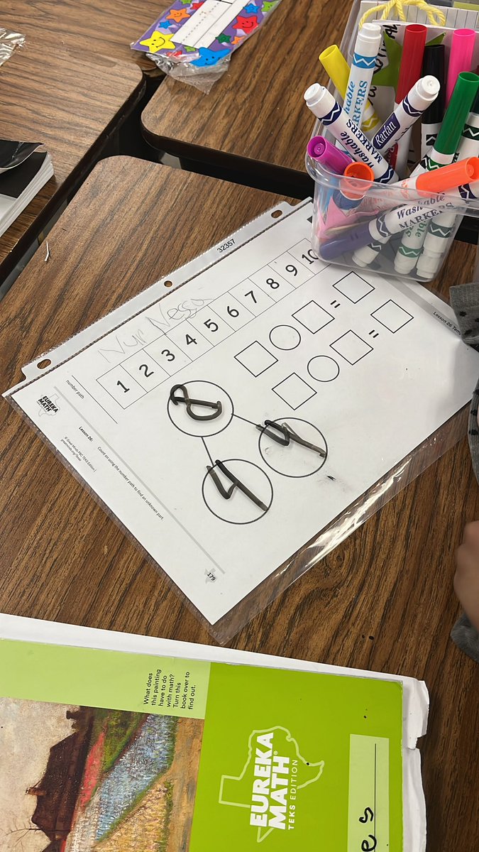 MsAugsteen's tweet photo. Amazing @eurekamath application problem done in Ms. Mason’s Class!! The students were engaged and focused on using number bonds to show their thinking! @LeeMcShanJr @CJCluster1 #excellece #eurekamath https://t.co/kXidklvfe0