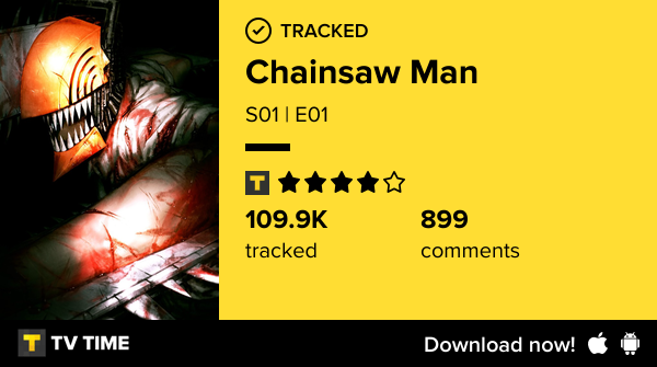 1995Shams's tweet photo. I've just watched episode S01 | E01 of Chainsaw Man! #chainsawman  https://t.co/SqH4YxsCcS #tvtime https://t.co/IR0HPVliCa