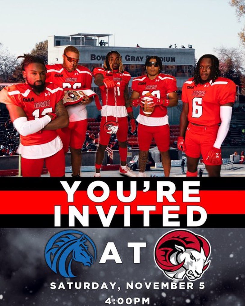 I will be attending Winston-Salem state university this weekend 🐏@HarrelsonEarl