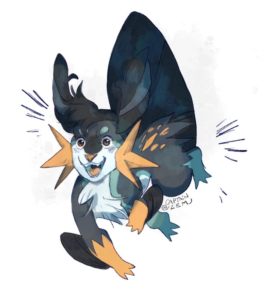 captain_lem's tweet image. It's Melville!! 🌊🐉