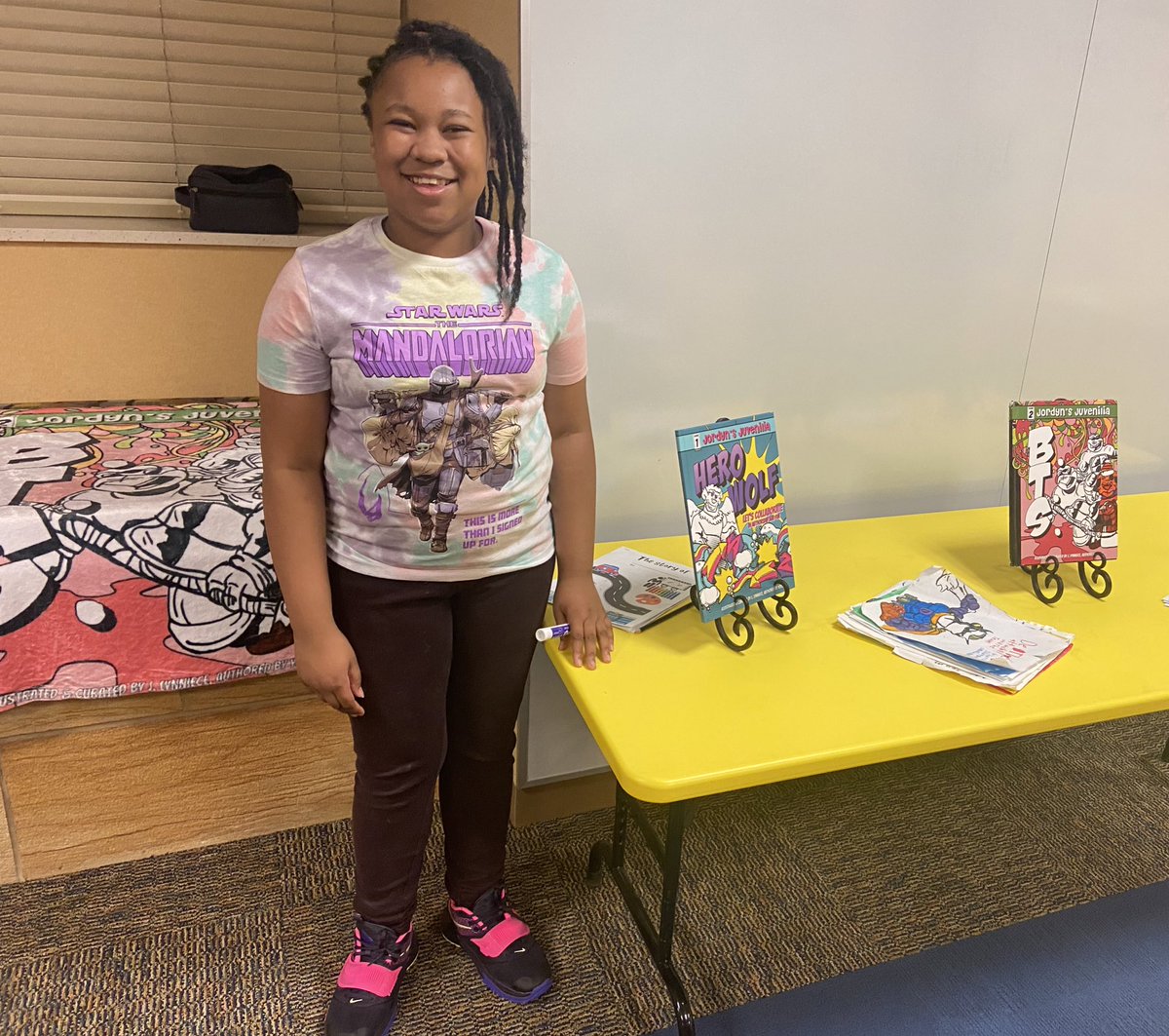 MsVCohs_RC's tweet photo. Did you know that one of our very own Red Cedars Bobcats is a writer/illustrator!? She has three published books and some big plans for her future. Here she is doing a presentation at the St. John Library last night! #ProudTeacher #HanoverStrong #MyRedCedars @hcsc219 https://t.co/Y7xSsDcQWC