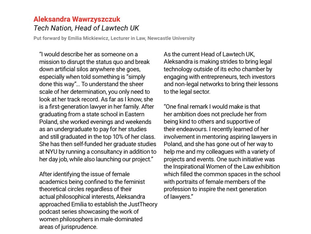 Emilia Mickiewicz (@mickiewi1) on Twitter photo Absolutely delighted to see <a href="/JustTheory2/">Just Theory</a> Aleksandra being selected to feature in the Women Who Will 2022 report <a href="/First100years/">= Next 100 Years</a> @ObeliskSupport another reason to celebrate this week! 🍾🎉 2802074.fs1.hubspotusercontent-na1.net/hubfs/2802074/… Absolutely delighted to see <a href="/JustTheory2/">Just Theory</a> Aleksandra being selected to feature in the Women Who Will 2022 report <a href="/First100years/">= Next 100 Years</a> @ObeliskSupport another reason to celebrate this week! 🍾🎉 2802074.fs1.hubspotusercontent-na1.net/hubfs/2802074/…