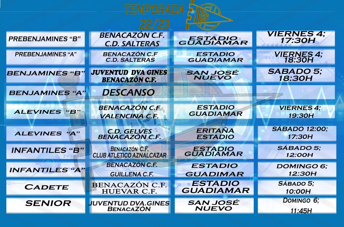 Horarios fin de semana