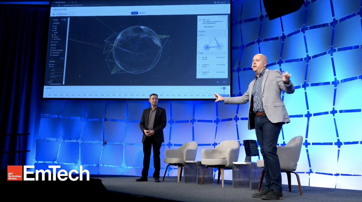 brianbarritt's tweet image. Presented yesterday at MIT #EmTech alongside @DIU_x Gen. "Bucky" Butow about the Hybrid Space Architecture project and Spacetime as its control plane -- all based on open APIs and open standards.