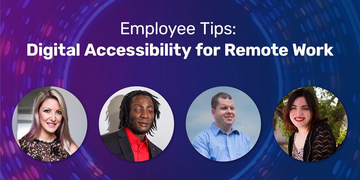 How do you empower all employees in the work-from-home environment? Our team shares three best practices, pulled from personal experience, to help foster a more #inclusive remote work culture—for employees with disabilities, and for everyone! #a11y 

hubs.la/Q01rqsCZ0