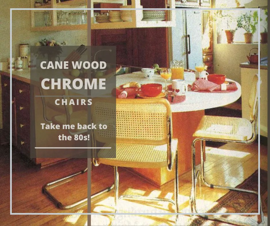 DanToProperty's tweet photo. #ThrowbackThursdays Take me back to the 80's! 
Who remembers cane dining chairs? https://t.co/FdsFq1tQMt