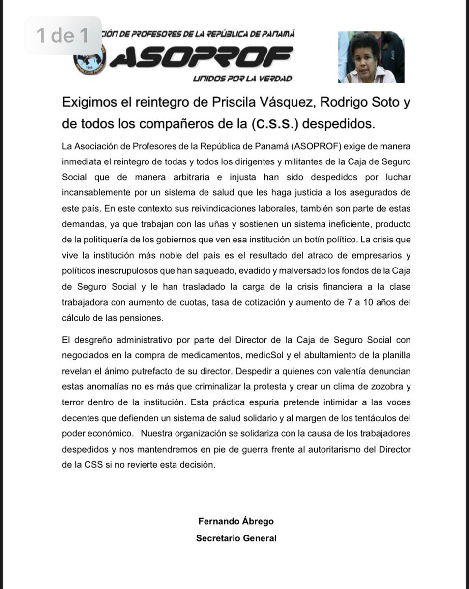 Exigimos respeto a nuestra compañera Priscila Vásquez.