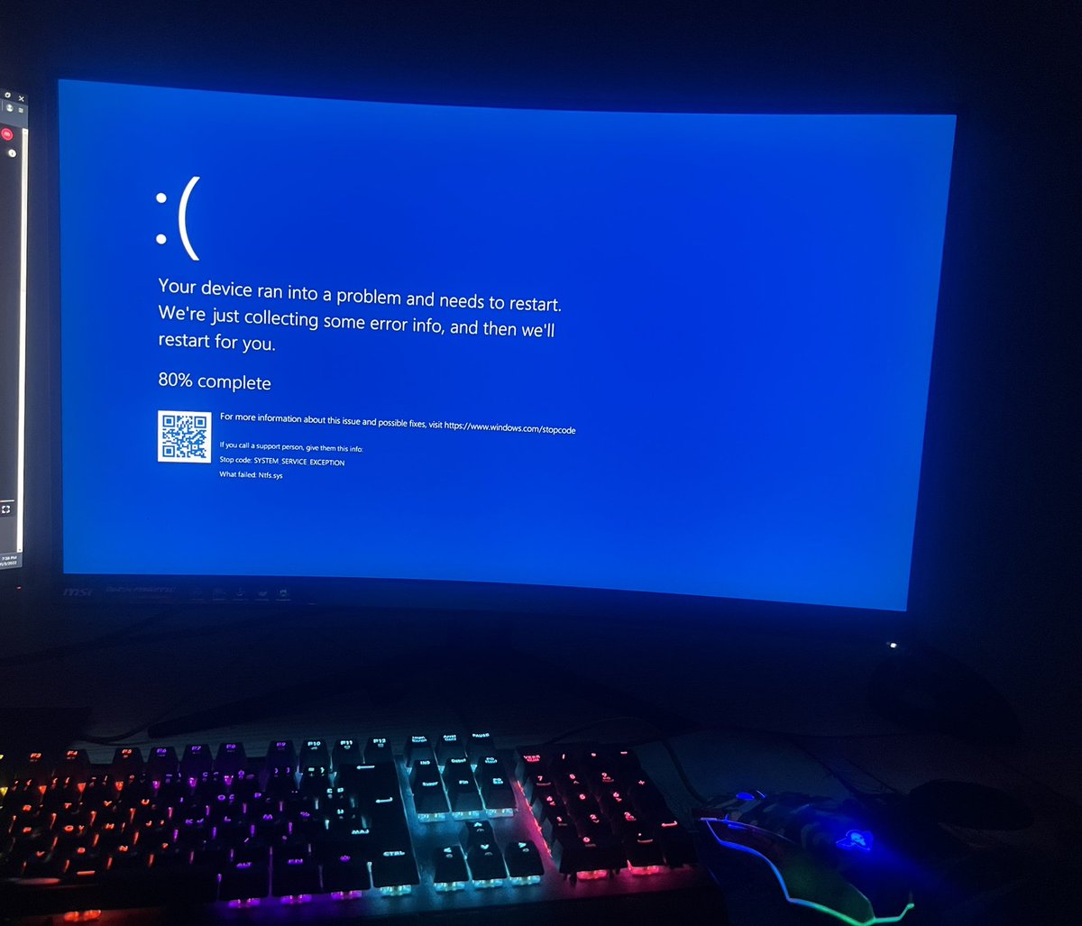 h4x0r_dz's tweet image. I lost important data because of @Microsoft Windows
I hate the blue screen 🤬
#MicrosoftTeams