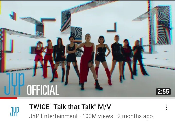 [221103] 'Talk That Talk' müzik videosunun 100M izlenmeye ulaşmasıyla beraber TWICE hala 100M üzerinde izlenmeye sahip en çok MV'li kız grubu olarak rekorunu genişletiyor!🥳 #MAMAVOTE #twice @JYPETWICE