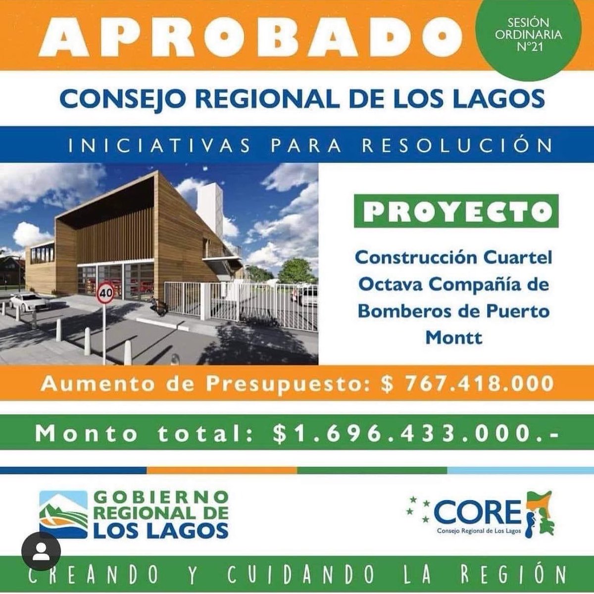 OctavaCBPM's tweet image. Hoy una comitiva de nuestra compañía concurrió hasta la comuna de Los Muermos, en donde se llevó a cabo la sesión del Consejo Regional de Los Lagos (CORE) en donde se aprobó el aumento de presupuesto para la construcción de nuestro anhelado cuartel. 👏🏻👏🏻🚒