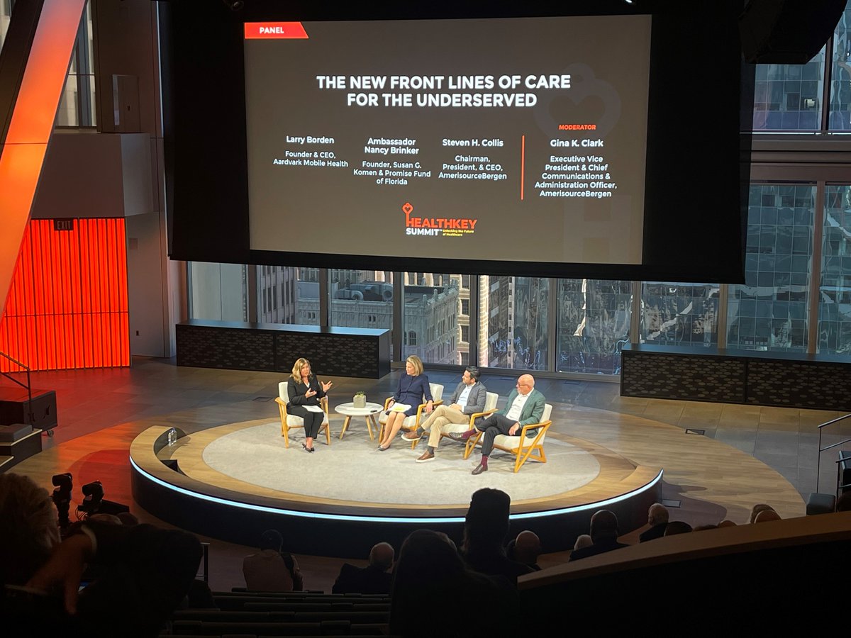 BrianComms's tweet photo. Inspirational panel with remarks from @NancyGBrinker, @larrywborden, Steven Collis, and @ginaknightclark on day 1 of #HealthKeySummit. 

- a thread https://t.co/zJnq0MJXC9