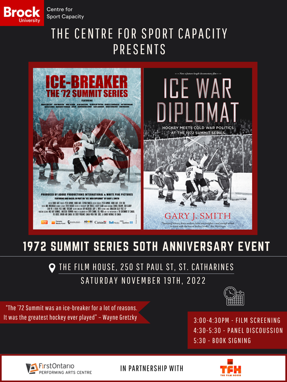 Whether you’ve seen it or heard about it, now is your chance to celebrate it! We are proud to present the 1972 Summit Series 50th Anniversary Event in partnership with the @FilmHousePAC on November 19th @ 3:00pm Click here to buy tickets and learn more: ow.ly/262250LtF6k