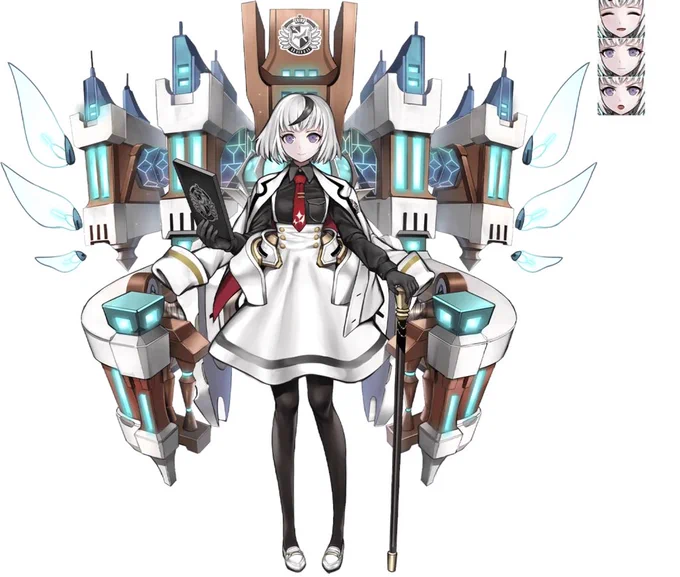 The  x Danganronpa 2 mobile game collab also features a new Monokuma-themed alt for Kibougamine Gakuen-chan, a gijinka version of Hope's Peak Academy itself.  is a tower defence game in which the characters are gijinkas of historic Japanese castles. 