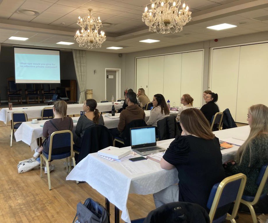 Thank you to the <a href="/FlyingHighTrust/">Flying High Partnership</a> fabulous EC Lead <a href="/HannahM43658029/">Hannah Moss</a> for delivering not 1 but 2 training sessions this week to ECTs from across Notts.Today engaging and motivating ECTs ‘up North’ in Mansfield.Over 65 teachers inspired,that’s nearly 2000 children..