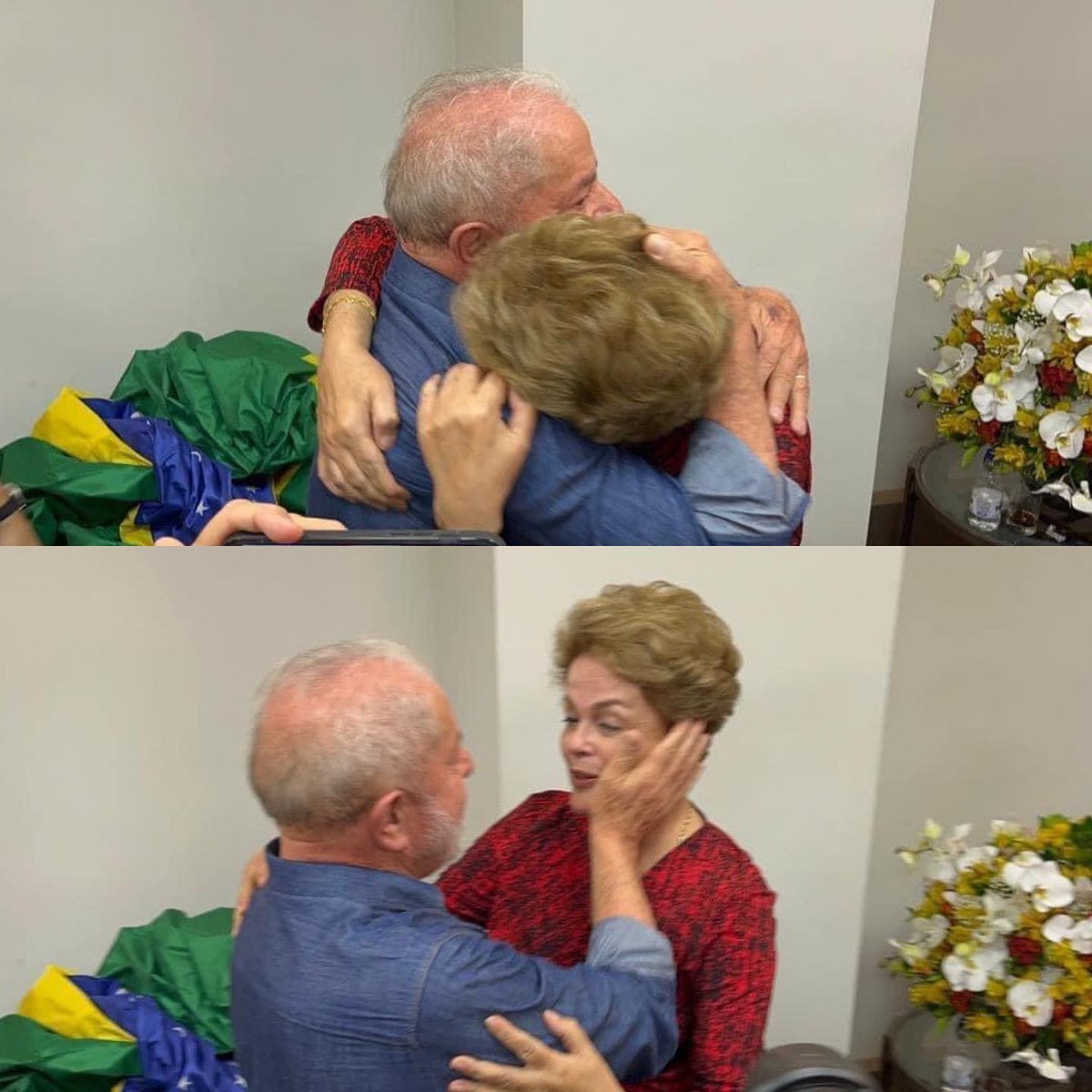 A esperança venceu o ódio. A verdade venceu as mentiras. O Brasil vai ser feliz de novo! 🌟 @LulaOficial @dilmabr