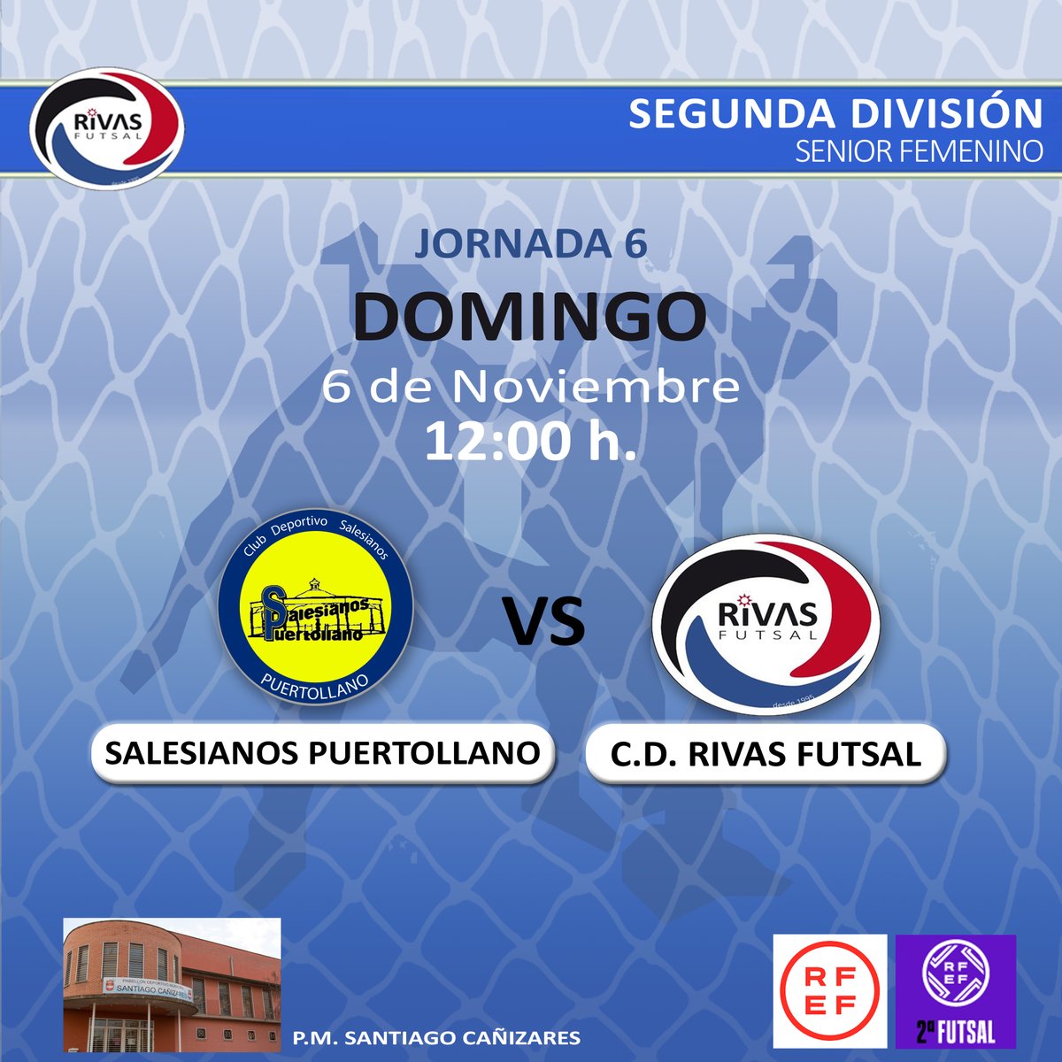 cdrivasfutsalfe's tweet photo. ⚽ Este domingo nuestras leonas del Senior juegan a domicilio.
🤍🖤 @cdrivasfutsalfe 
@cdsalesianospuertollano 
🔥 #UnaNuevaIlusion https://t.co/teW0K0PiO0