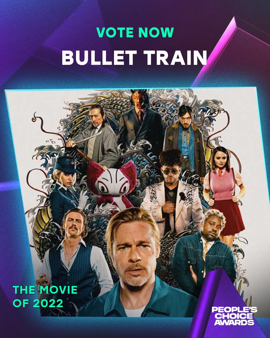Bullet Train [4K UHD + Blu-ray] : Brad Pitt, Joey King  