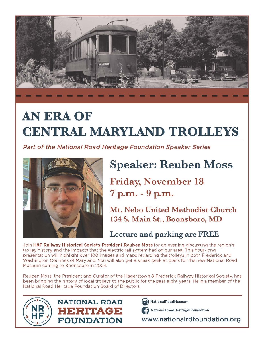 Learn more about the history of Central Maryland's Trolley system and get an update about the new National Road Museum. #marylandhistory #nationalroad #roadtrip