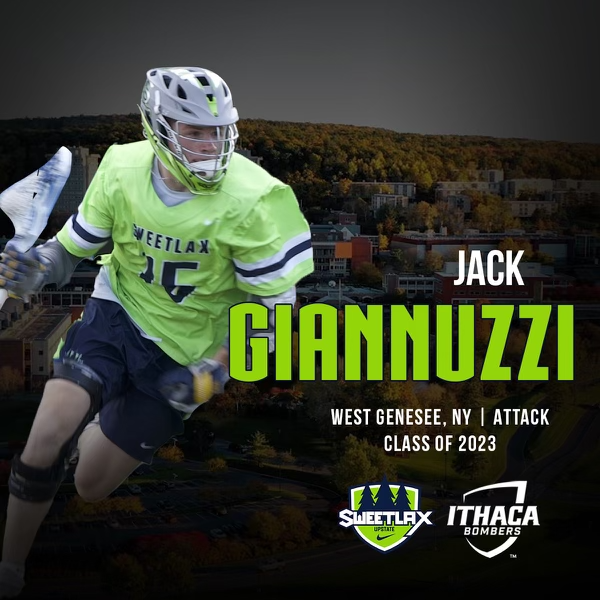 Upstate '23, Jack Giannuzzi (<a href="/WGBoysLacrosse/">West Genesee Boys Lacrosse</a> | Attack) has committed to <a href="/ithacamlax/">Ithaca College Men's Lacrosse</a>. A great fit for this tough and talented Upstate grinder. Good luck in Ithaca, Jack!