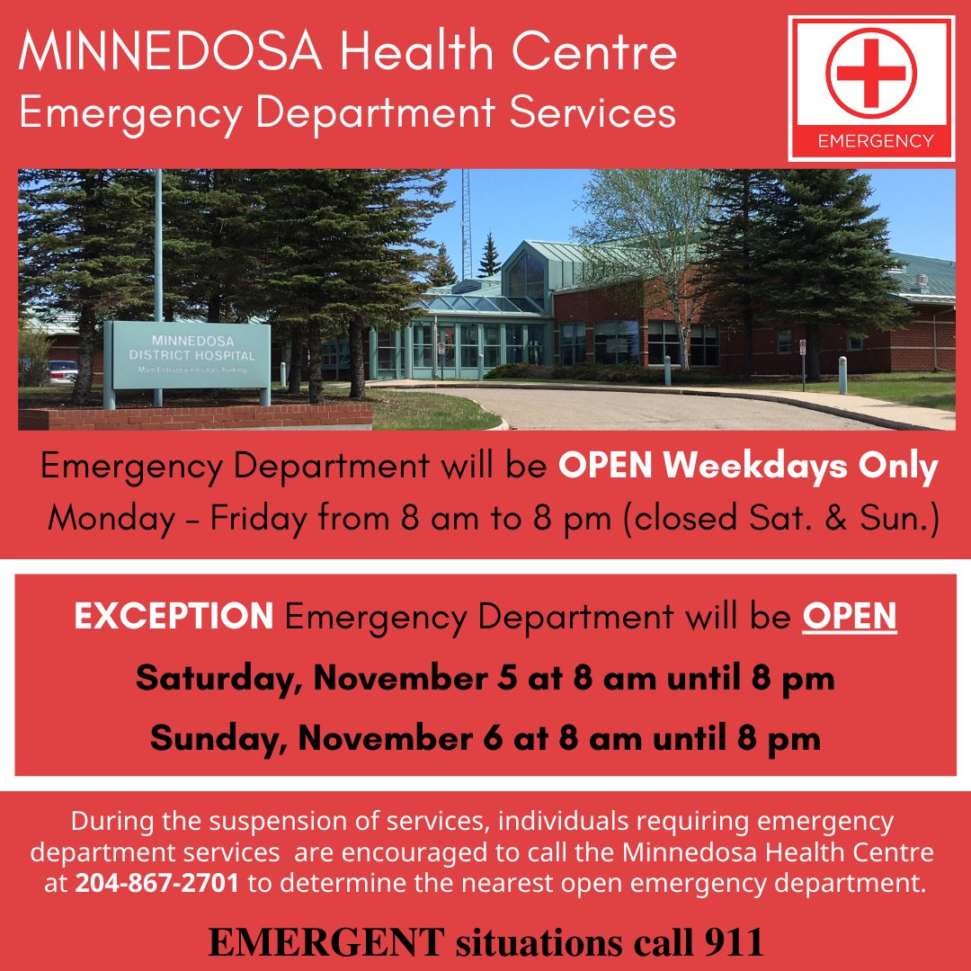Prairie Mountain Health on Twitter "MINNEDOSA Emergency Department