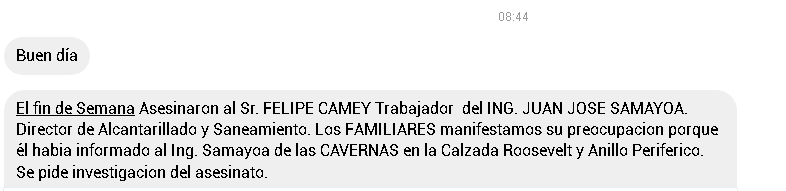 DenunciaEMPAGUA's tweet photo. Nos informan que el fin de semana asesinaron a FELIPE ABELARDO CAMEY GONZÁLEZ, quien habría informado de la caverna bajo la Roosevelt al director de alcantarillado, JUAN SAMAYOA, y también estuvo implicado en la muerte de los trabajadores que fallecieron en un colector. https://t.co/RYkR7riihd