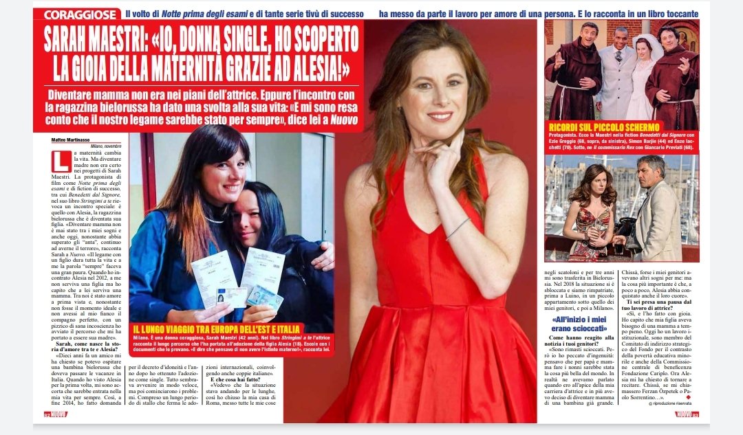 Da oggi in edicola su settimanale Nuovo per parlare di #stringimiate ❤️ #press #book