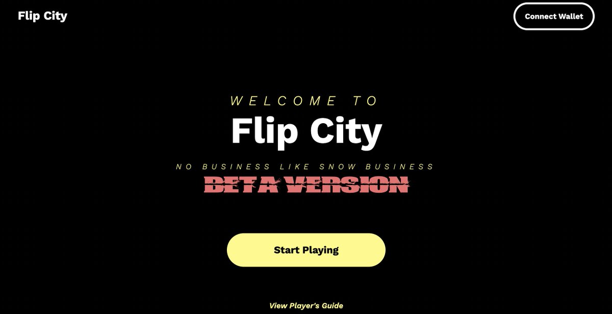 Beta is live! If you hold a pengu, it's time for some snow business. Learn about it here: flipcity.medium.com/flip-city-beta…

flipcity.io has also been updated. A new era begins...