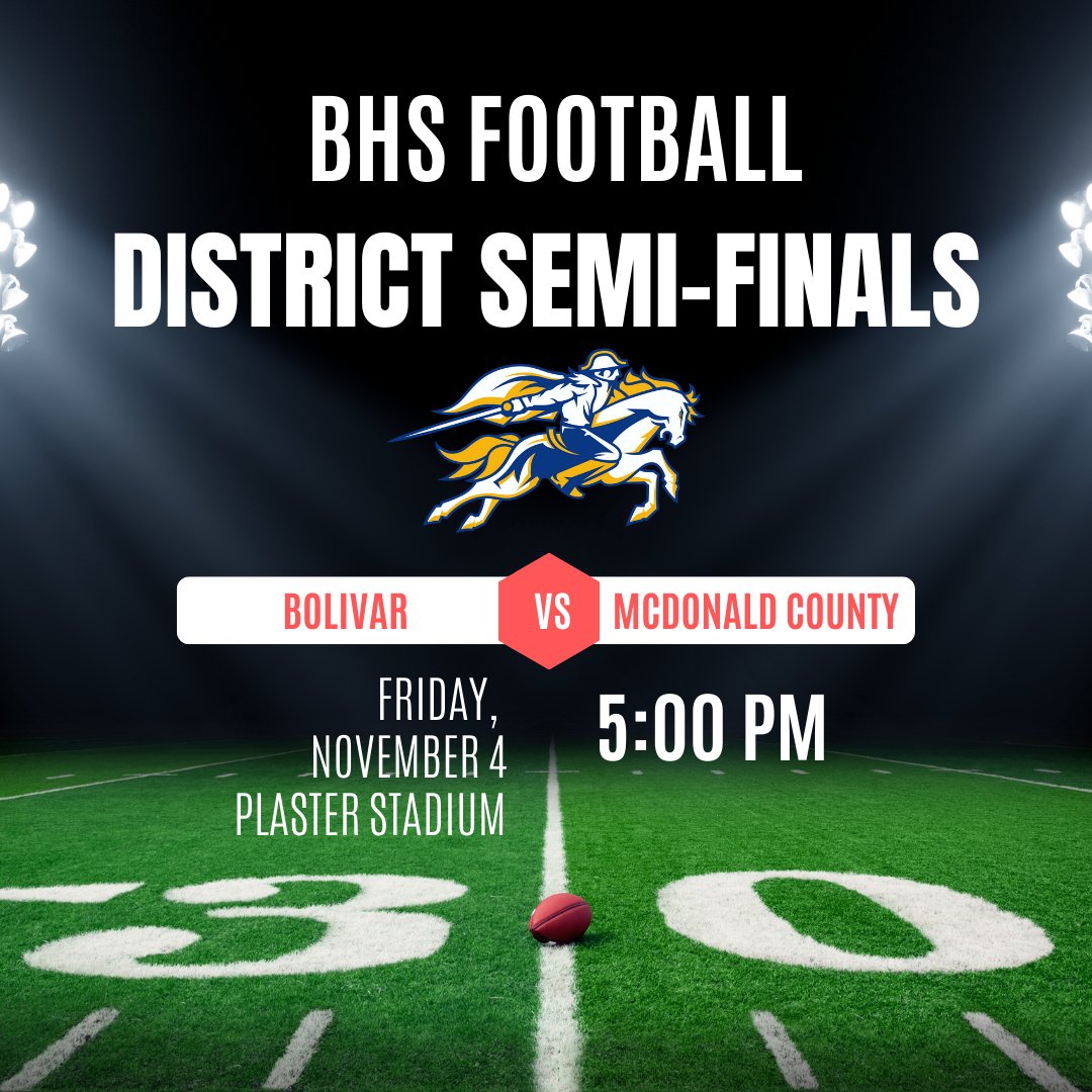 The Bolivar Liberator football game has been moved to 5:00 PM tomorrow to try to beat incoming weather. Spread the word! #GoLiberators #LiberatorStrong @BoMoLiberators1 <a href="/OzarksOzone/">Ozarks Sports Zone</a>