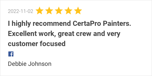 CertaProIndy's tweet photo. New 5.0-star Review: "I highly recommend CertaPro Painters. Excellent work, great crew and very customer focused" https://t.co/I23D0ybbfo