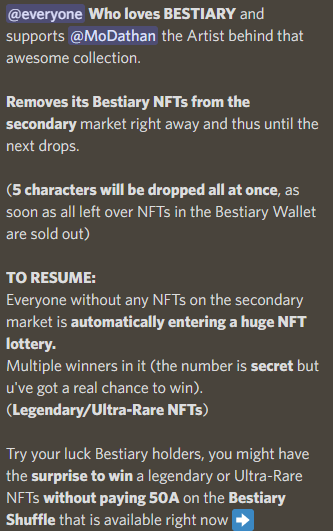 Bestiary NFT tweet media