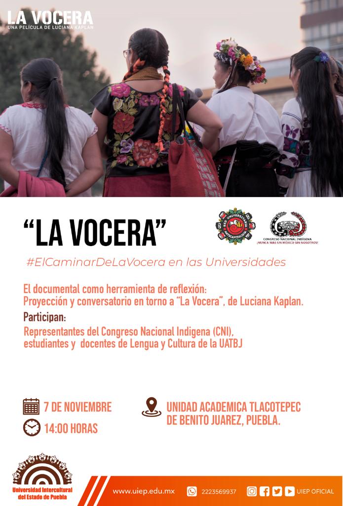 Tenemos función de #LaVocera en Puebla. #ElCaminarDeLaVocera en las Universidades con la @rua_mx #Faltaloquefalta